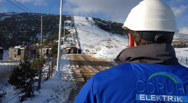 Çoruh EDAŞ, Zigana Kayak Merkezi’nin elektrik şebekesini yeniledi