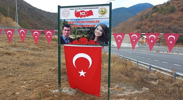 Torul’da Şehit Öğretmenler Eğitim Ormanı oluşturuldu