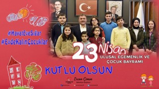 Gümüşhane Belediye Başkanı Ercan ÇİMEN ”23 Nisan Ulusal Egemenlik Ve Çocuk Bayramı” nedeniyle mesaj yayımladı