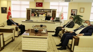 Kürtün Kaymakamı ve Belediye Başkanından Rektörümüze Nezaket Ziyareti
